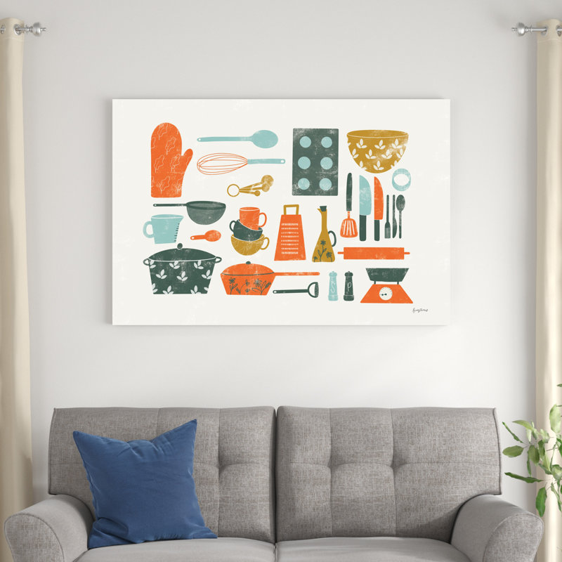 Cuisine rétro I, H 48 po x l 32 po x P 1,25 po