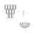 Adyanna 3-Light Iron Flush Mounted Sconce