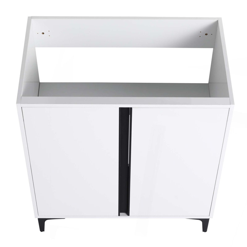 Meuble-lavabo à fermeture en douceur pour petite salle de bain