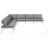 Erdaun 120'' Wide Aluminum Patio Sectional with Cushions-61209876-61209875