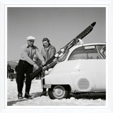 New England Skiing Print by Slim Aarons