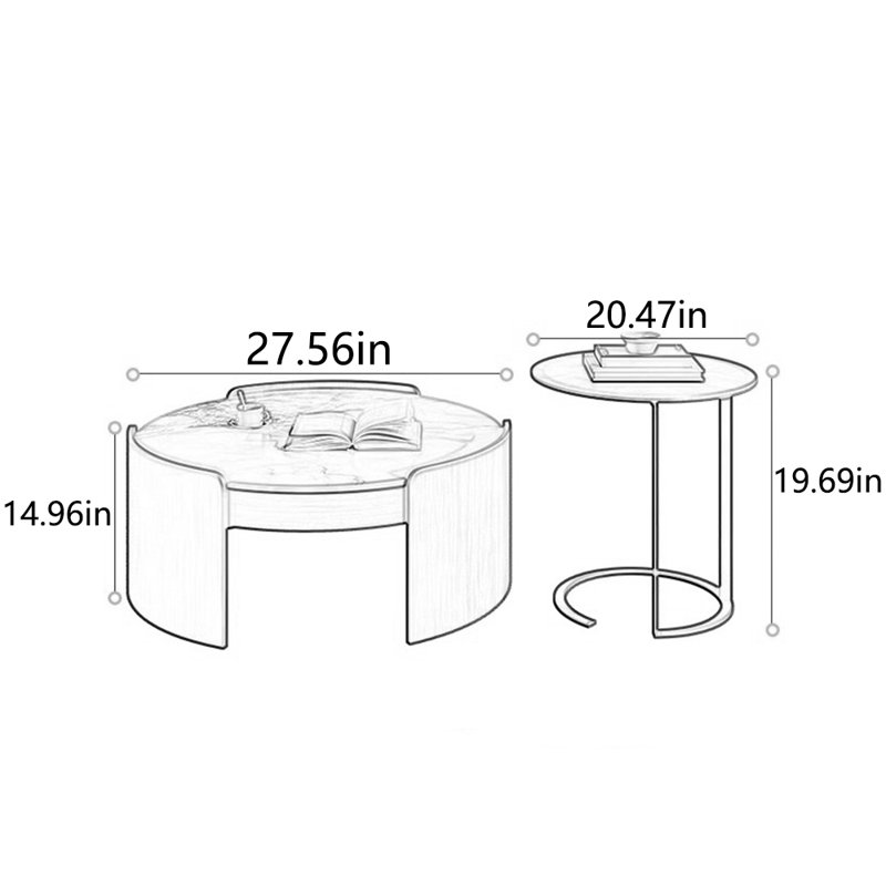 Table basse en bois massif