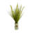 24'' Faux Grass in Glass Vase
