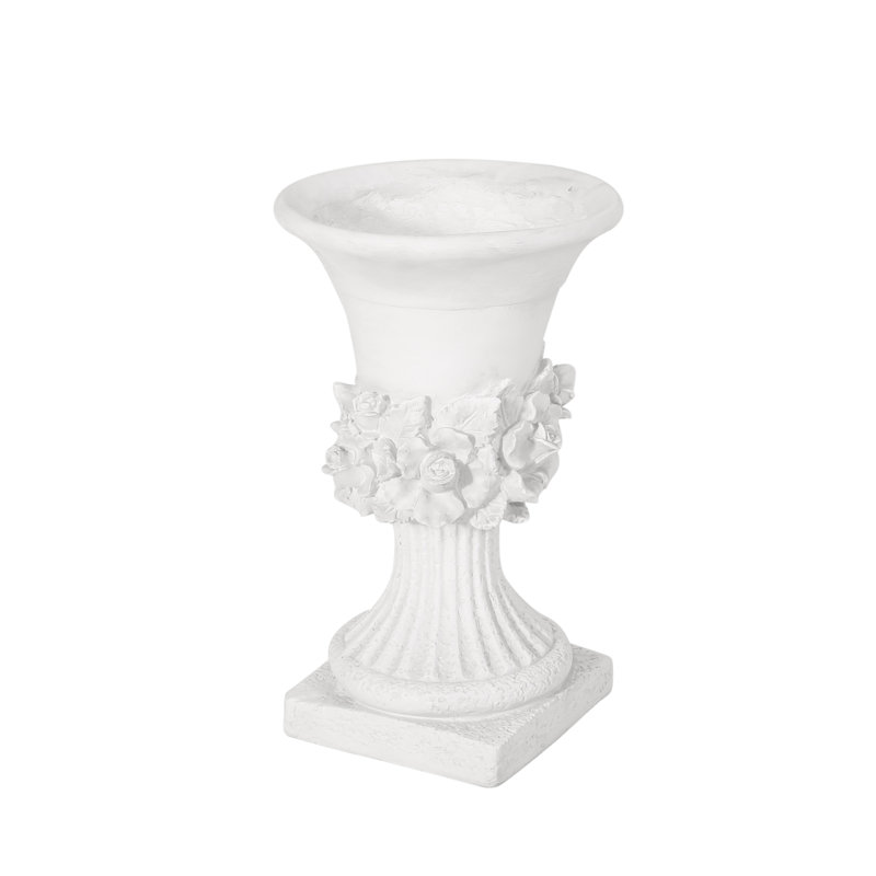 Mgo Garden Urn Planter, Antique White