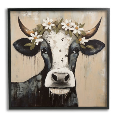 " Black Cow & Daisy Crown "