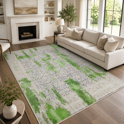 Large Abstract Rugs Living Room Rug Washable Bedroom Rug Non-Slip Colorful Vintage Accent Floor Carpet For Home Decor