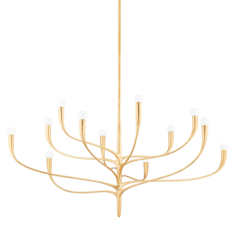 Labra 12 Light Chandelier, Vintage Gold