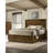 Walnut Twin Bed Frame In Transitional Style, Solid Rubberwood Construction, High Headboard For Bedroom, Foundation Needed Size Bedroom Of Walnut, Rubberwood, Veneer, Decor Piece