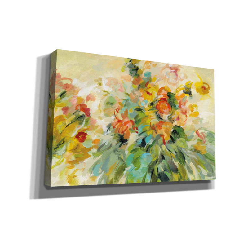 «Festive Bouquet» par Silvia Vassileva, art mural sur toile, H 40 po x l 60 po x P 1,5 po