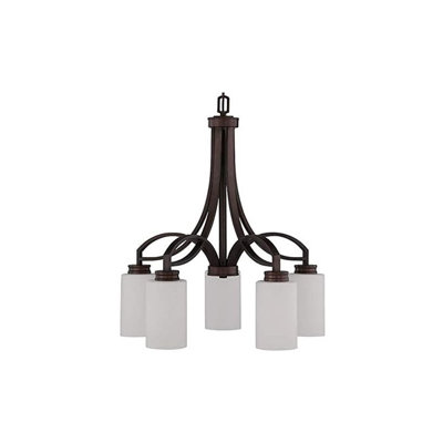 Lustre traditionnel 5 lumières à abat-jour Habibatou
