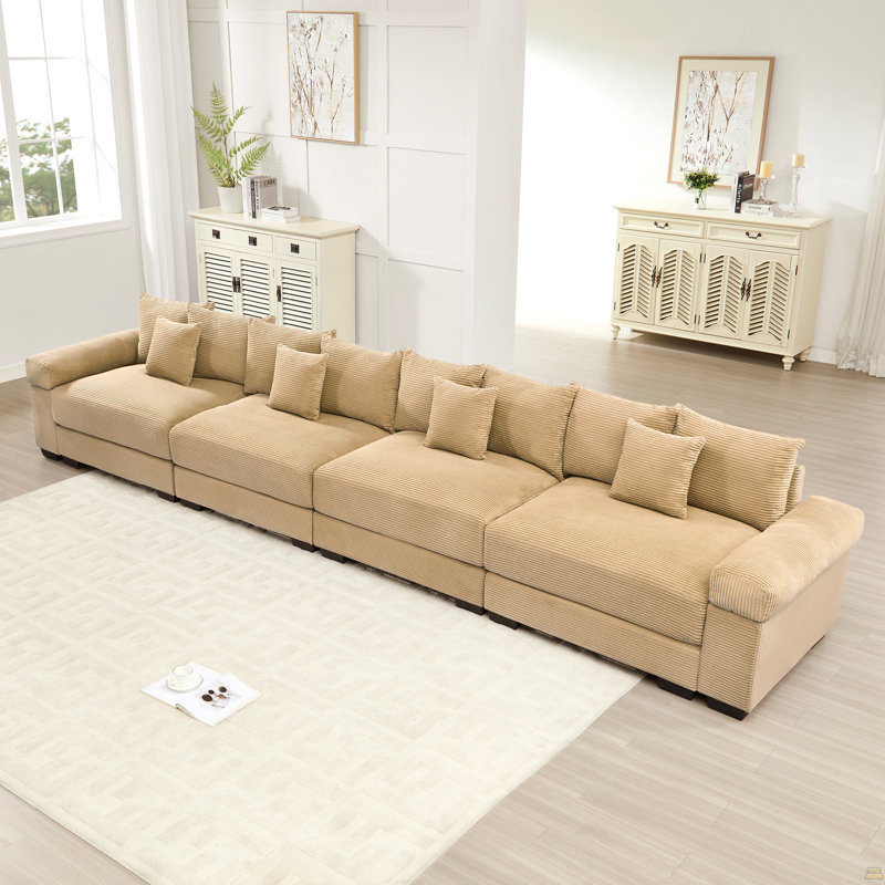 Canapé modulaire surdimensionné de 170 po Cloud, Chameau