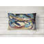 Coussin intérieur/extérieur bleu/beige crabe