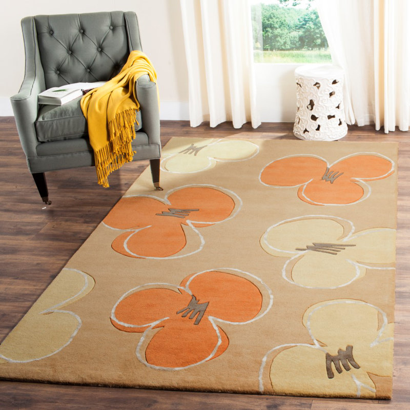 Avayah Soho Hand Tufted Wool Geometric Rug, Rectangle 8'3" x 11'