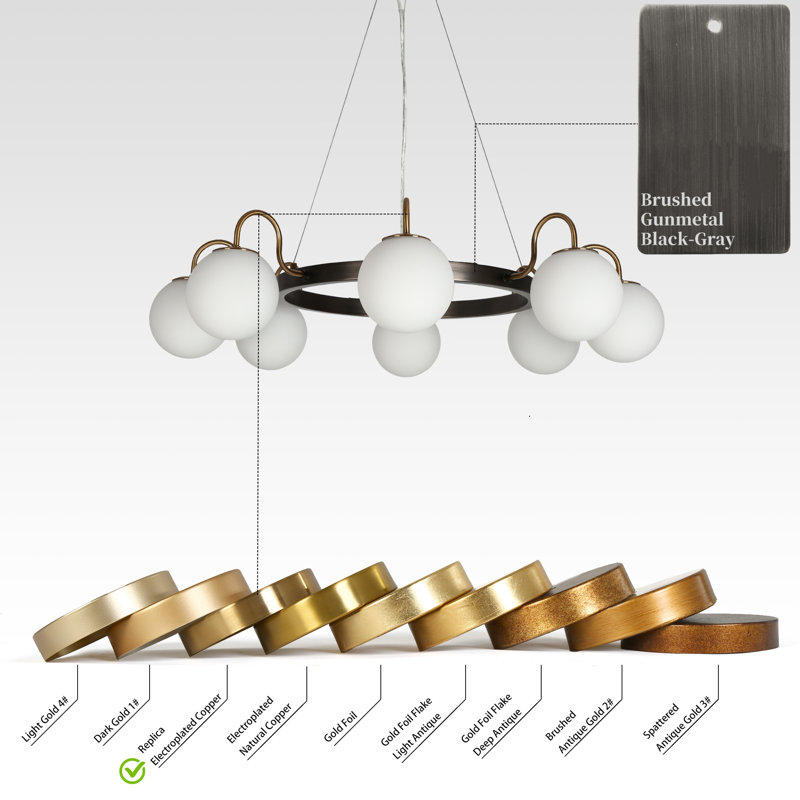 Breeana 8 - Light Dimmable Chandelier