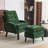 Elandra Upholstered Accent Chair and Ottoman, with 5 Level Adjustable Backrest-690458438