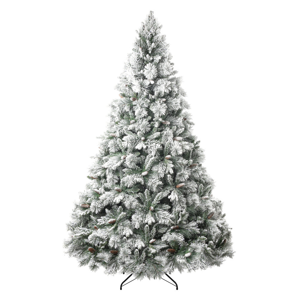 Flocked 7.5' Pre-Lit Christmas Tree, 7.5'