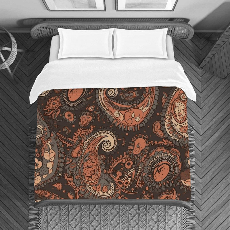 Paisley Bedding, Twin Duvet Cover