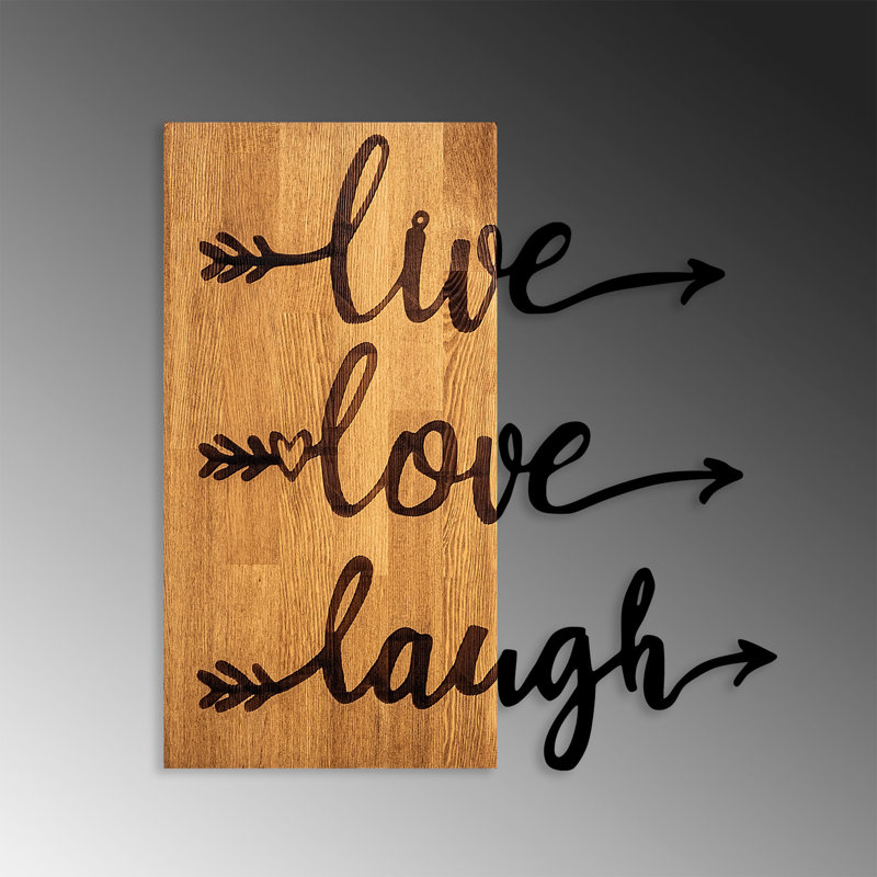 Elegant Decorative Wooden Wall Accessory, 21.7 x 22.8 inches | 100% Real Wood (Walnut) & Metal (0.06 inches) | Unique Design with Natural Variance in Color & Texture | Perfect for Home Décor & Modern Spaces