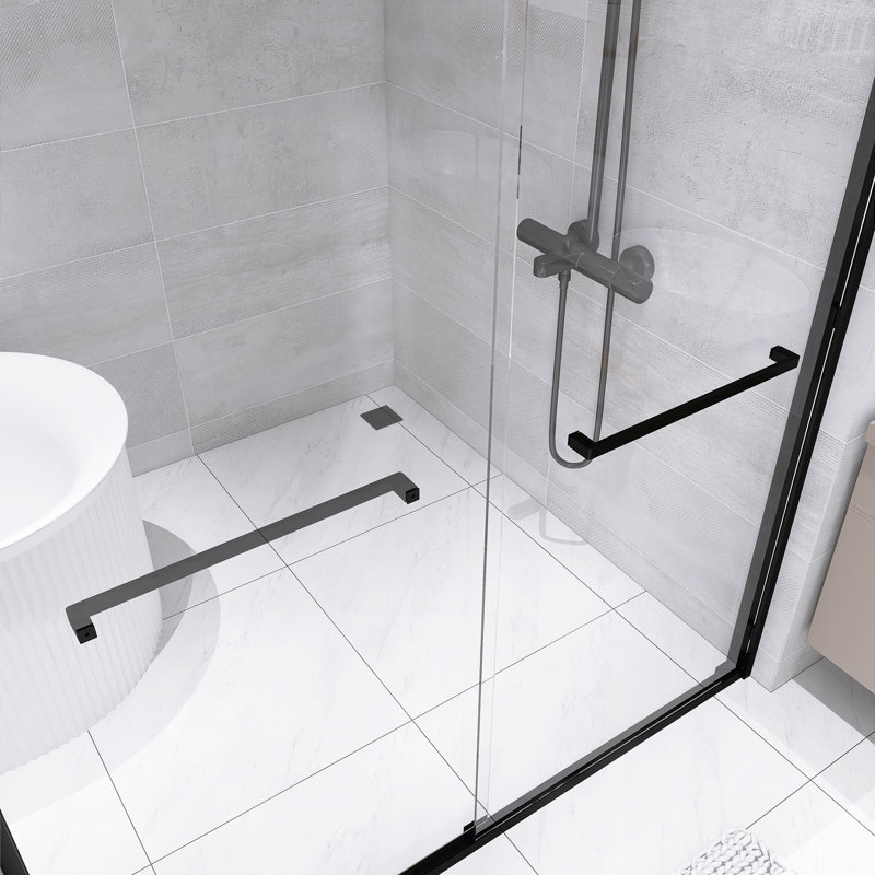 Porte de douche coulissante double 60 po à 56 po x L 72 po