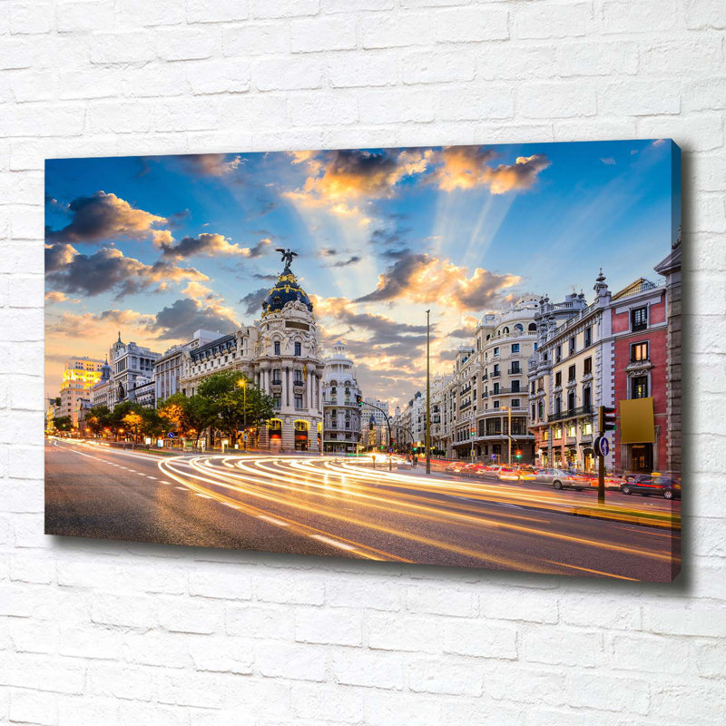 Madrid Spain - Wrapped Canvas Print