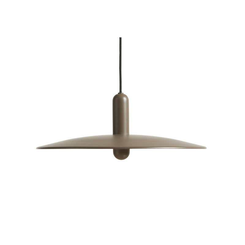 Lu Pendant (Small), 125.93" H x 17.7" W x 17.7" D, White/Taupe, Taupe