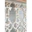 Console 32 po x 12 po x 32 po Classic Vintage White Wash avec plateau en bois brun