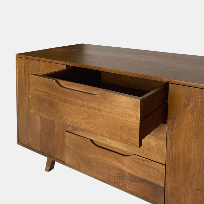 Candy 140cm Solid Wood Sideboard, Natural