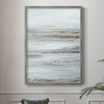 Reproduction encadrée Mute Misty Marsh II - bois massif