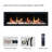 Litedeer Homes Latitude II ZEF68X 68" Smart Electric Fireplace | Ultra-Slim Wall Mounted & Recessed | HD Multi-Flame, Breathing Logs, App Control-886623290