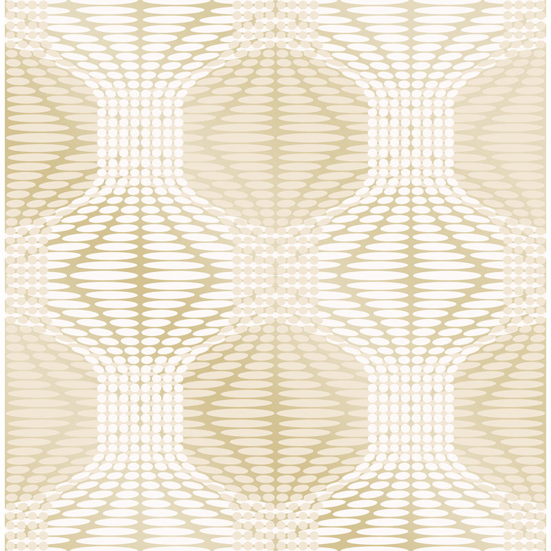Optic 33' x 20.5" Geometric Wallpaper, Gold
