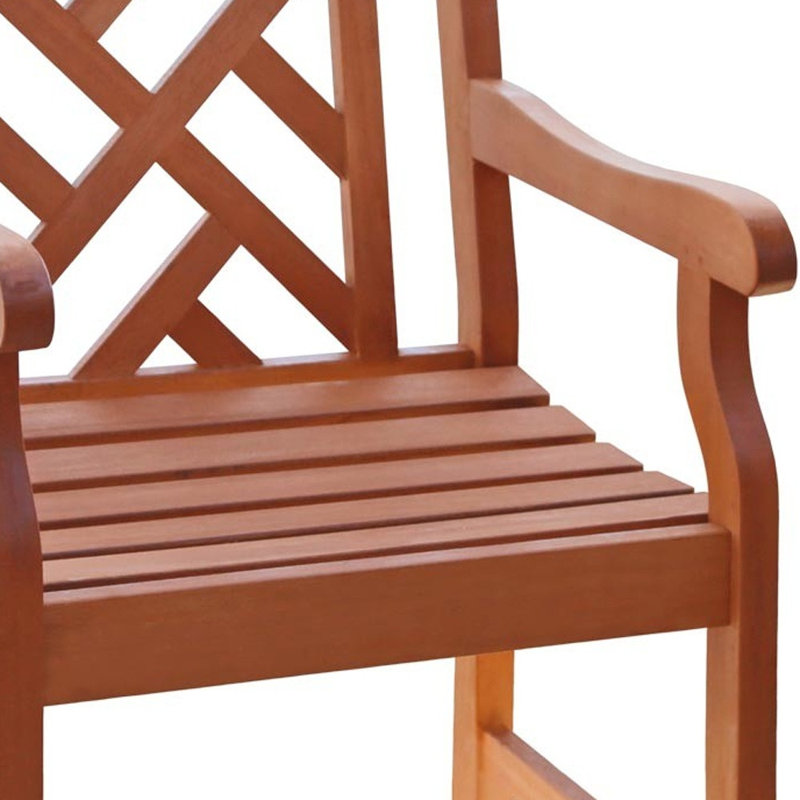 Chaise de patio diagonale, Brun
