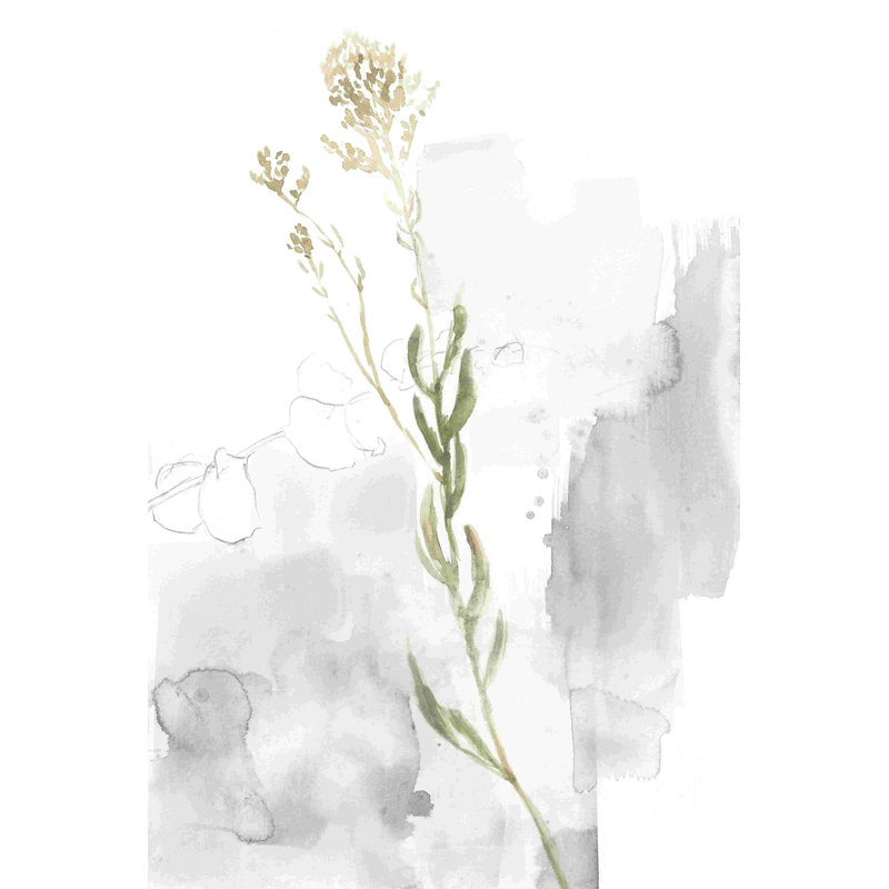 Fleur sauvage triptyque III, H 18 po x l 12 po