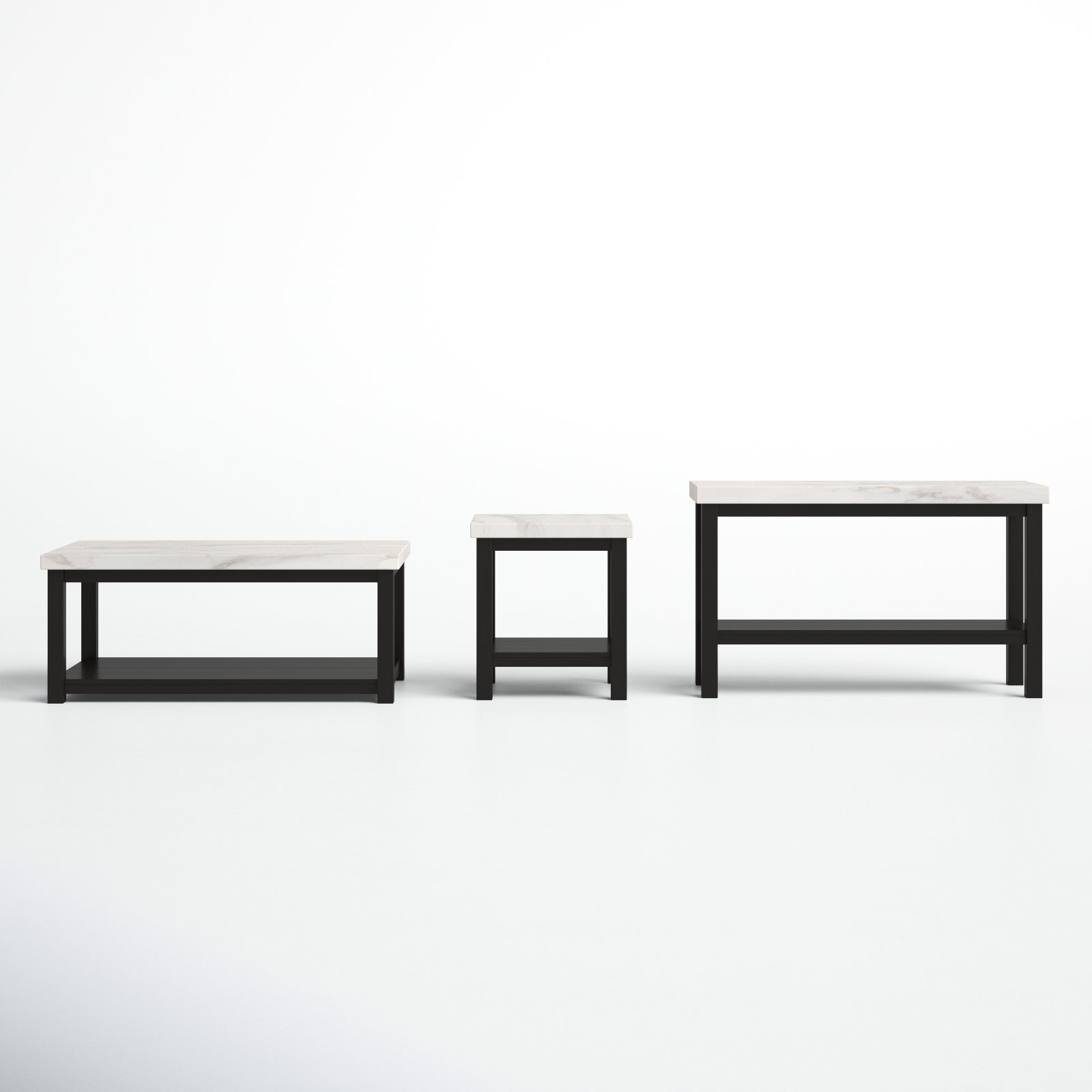 Benniton 3-Piece Living Room Table Set