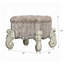 Tabouret de coiffeuse avec garniture cloutée-75667436