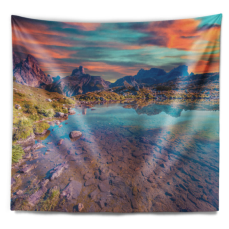 Tapisserie Lago Rienza, H 78 po x l 92 po