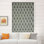  Daily Use Floral Thick Linen Roman Shade for Window Treatments or French Door, Home Decorative Roll Up Corded Blinds, with 100% Blackout Effect, Hajara