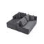 Canapé modulaire en L avec tissu velours côtelé-1422126763