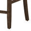 Ensemble de 2 chaises de salle à manger à hauteur de comptoir Hohi, bois brun, dossier croisé
