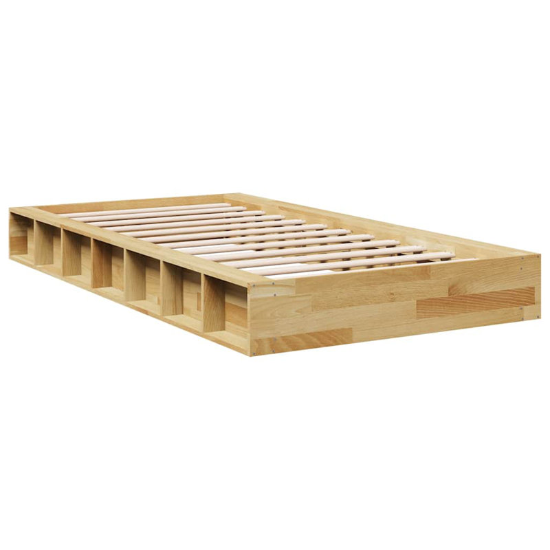 Solid Wood Bed, European Single (90 x 200 cm)