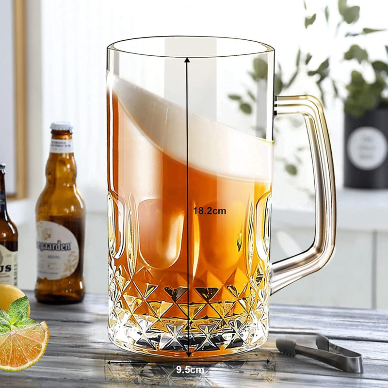 Ensemble de 2 grandes tasses à bière 32 oz.