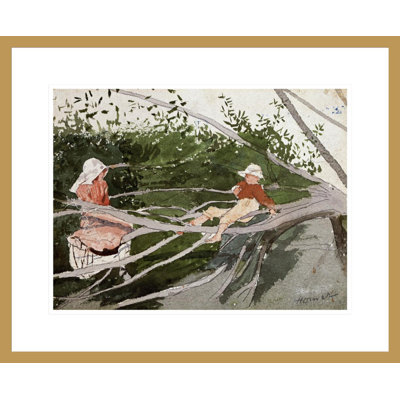 «Out on a Limb» par Winslow Homer, impression giclée encadrée