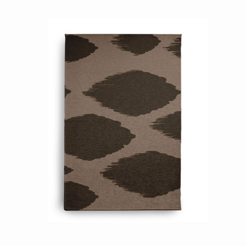 19 po Tapis chenille doux ikat, Rectangle 2 pi x 3 pi