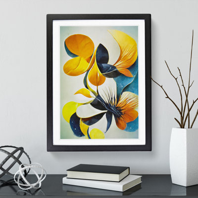 Beautiful Abstract Flowers No.3 - Framed Print