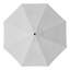 Parasol de patio blanc mat 11 pi. Avec poulie en fibre de verre-1203312672