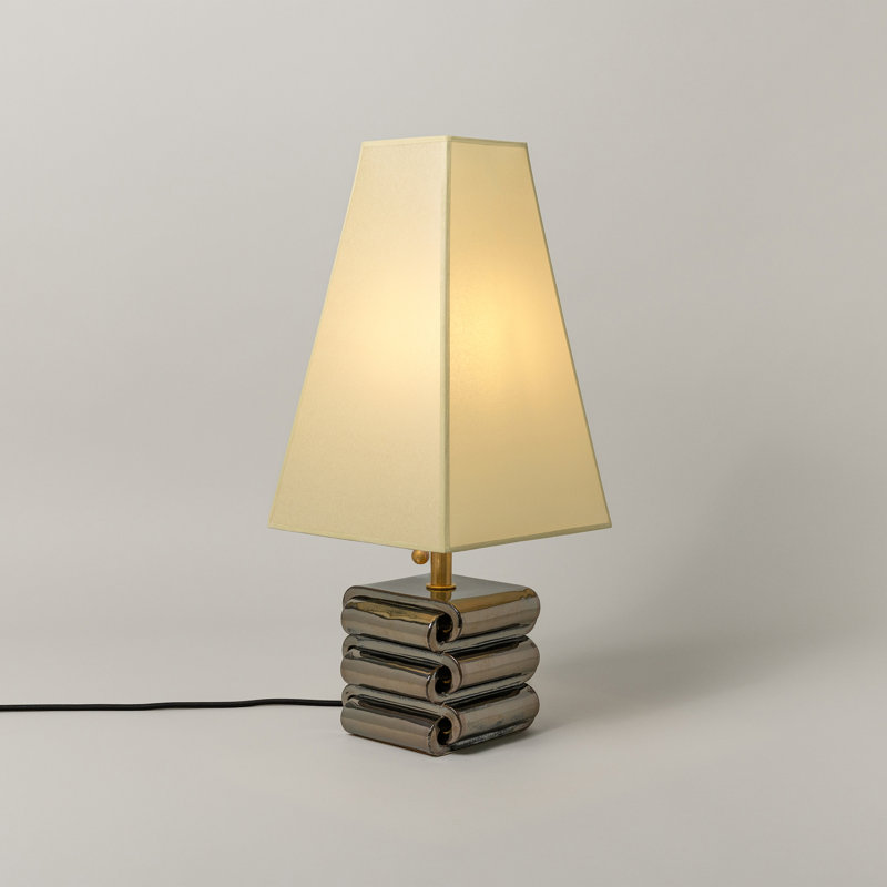 Gio Table Lamp, Faint Green, Obsidian