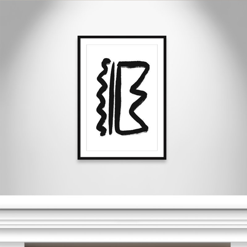 «Line Dessin Collection Royals» sur papier par Leah Straatsma, reproduction, H 35,5 po x l 25,5 po x P 1,25 po