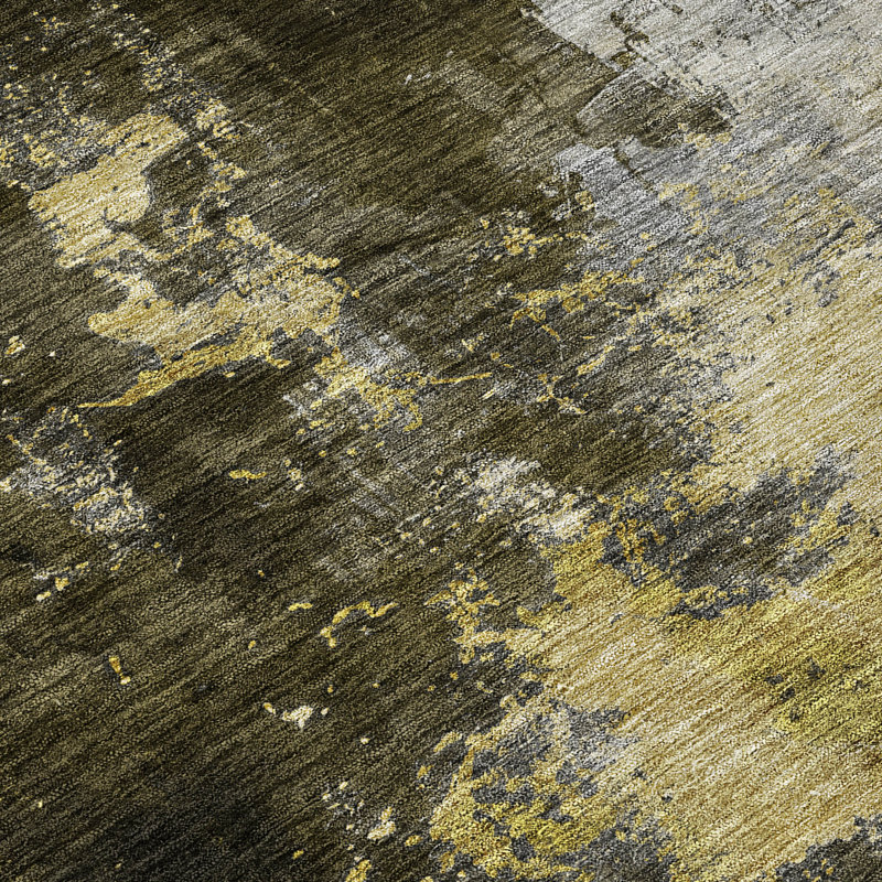 Fibra Brown Washable Indoor-Outdoor Rug - , 8' x 10'