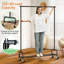 Michalle 43'' Metal Rolling Clothing Rack
