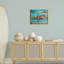 Cadre flottant «Woman & Cats Beach Sunset», design par Ronald West-512848108-512848111