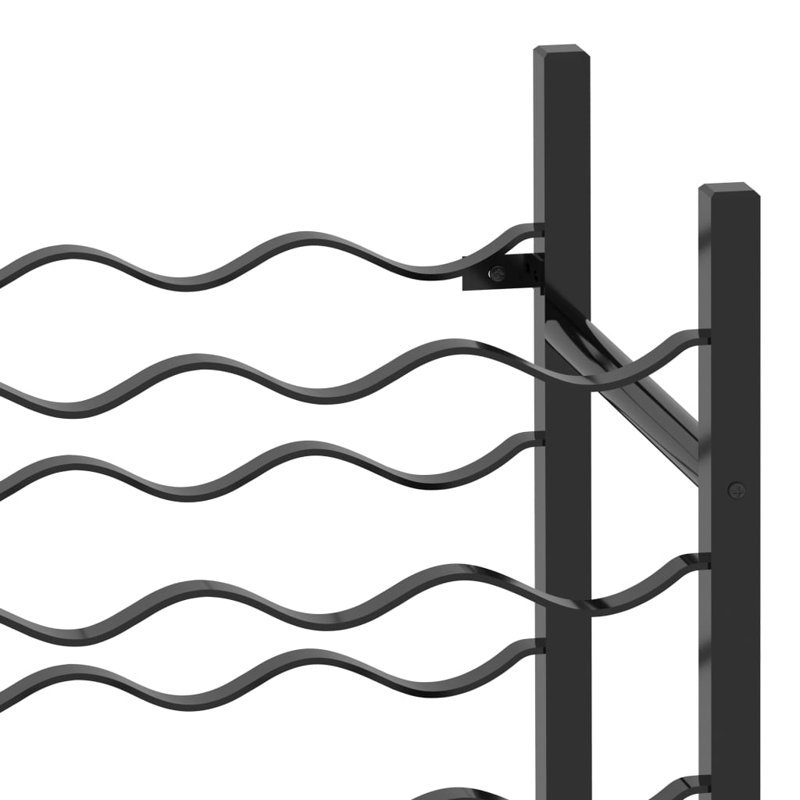 Jarrard Floor Wine Bottle Rack, Black